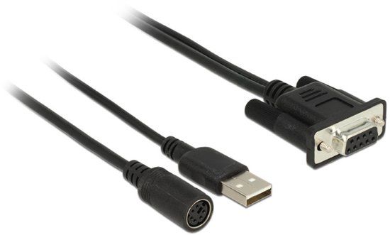 Navilock Connection Cable MD6 Serial > D-SUB 9 Serial for GNSS Receiver with power supply via USB