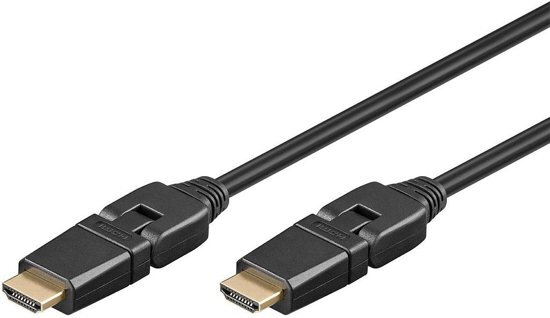 false Goobay 1m HDMI HDMI kabel HDMI Type A Standard Zwart