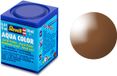 Revell Hobbyverf Acrylverf - Aqua #80 Mud Brown - Gloss - RAL8003 - Acryl - Verf potje - 18 ml