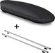 VDP Coffre de toit VDPMAA460 460L Noir mat Verrouillable + Barres de toit RAPID Compatibles avec Opel Vectra (B) Break (5 portes) 95-02