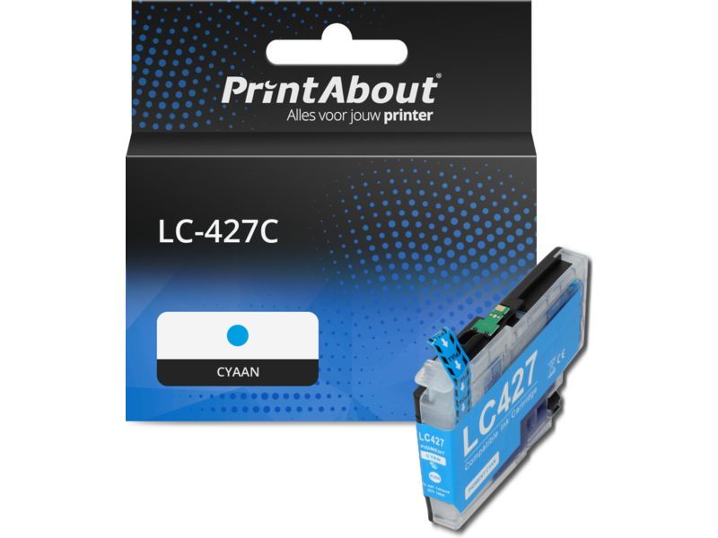 PrintAbout Inktcartridge LC-427C Cyaan