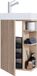 VCM set de 2 meubles de salle de bain toilette invités Lumia