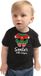Bellatio Decorations Kerst baby t-shirt - Kerst elfje - Zwart - Santa little helper 74