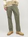 JACK&JONES JPSTEDDIE CARPENTER PANTS NOOS Pantalons Coupe ample Taille régulière Coton 100% Dusty Olive Hommes Adultes Printemps/Été 2024
