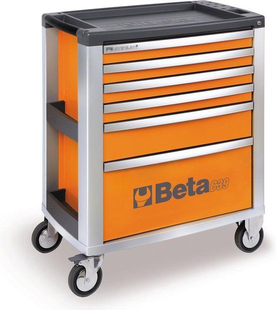 Beta Gereedschapswagen C39 met 6 laden - Oranje