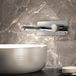Hudson Reed Otto Mitigeur lavabo mural moderne - Chromé - Design encastré - Laiton