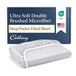 Cathay Home Luxe hoeslaken, ultrazachte microvezel, dubbel geborsteld, kreuk- en kleurecht, standaard zakdiepte, 35,6 cm, lichtgrijs, eenpersoonsbed