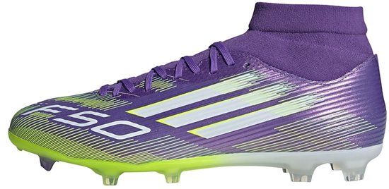 adidas F50 League Mid Firm/Multi-Ground Voetbalschoenen - Unisex - Paars - Maat 45 1/3