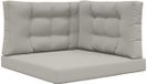 vidaXL Coussin de banc d'extérieur Polyester Gris 80 x 80 cm