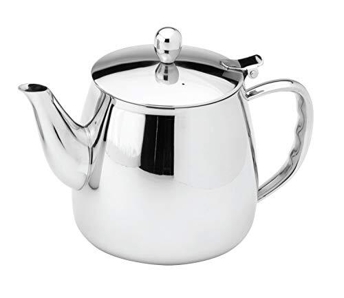 Café Stal BXT-050 Bx serie 18/10 klassieke roestvrijstalen thee pot met koele touch holle handgrepen, spiegel gepolijst, 55 oz