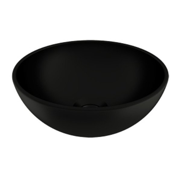 Plieger Mini Round waskom Ø26x12cm mat zwart 0271104