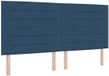 vidaXL Boxspringbed met hoofdeinde Bleu 200 x 200 cm Tissu
