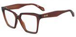 Moschino MOS657 Brown Square Acetate Eyeglasses 54mm for Women