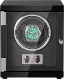 VEVOR Watch Winder, Automatische Watchwinder, Watchwinder voor Automatische Horloges, Automatische Watchwinder met Ruimte voor 1 Horloge, LED-Verlichting, Zwart