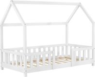 en.casa Kinderbed Sisimiut met uitvalbeveiliging 70x140 cm wit