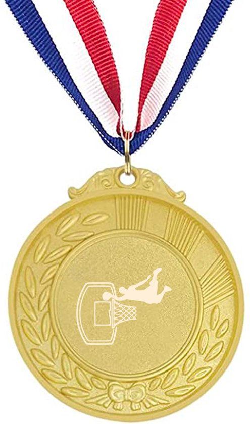 Akyol - Basketbal Medaille Goudkleuring - Basketbal - Cadeau Basketballer