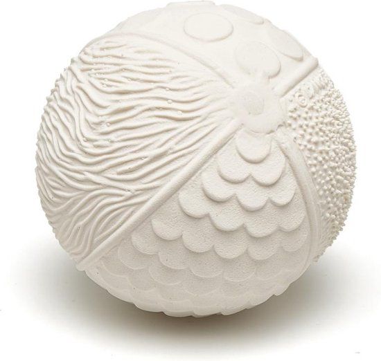 Lanco Toys Lanco Sensory Rubberen Bijtspeeltje - Bal - Wit - 0+ Maanden