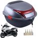Boîte à bagages moto étanche avec design ergonomique