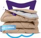 Slaapspeciaal Candas Import Export Slaapspeciaal Eazydekbed Series Taupe/Grijs 240x220 cm