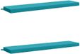 vidaXL Coussins de banc SOEST 2 pièces 100% Polyester Turquoise 170 x 40 x 8 cm