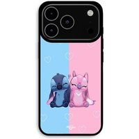Maniacase Coque Pour iPhone 17 Pro Stitch Angel mignon bleu rose