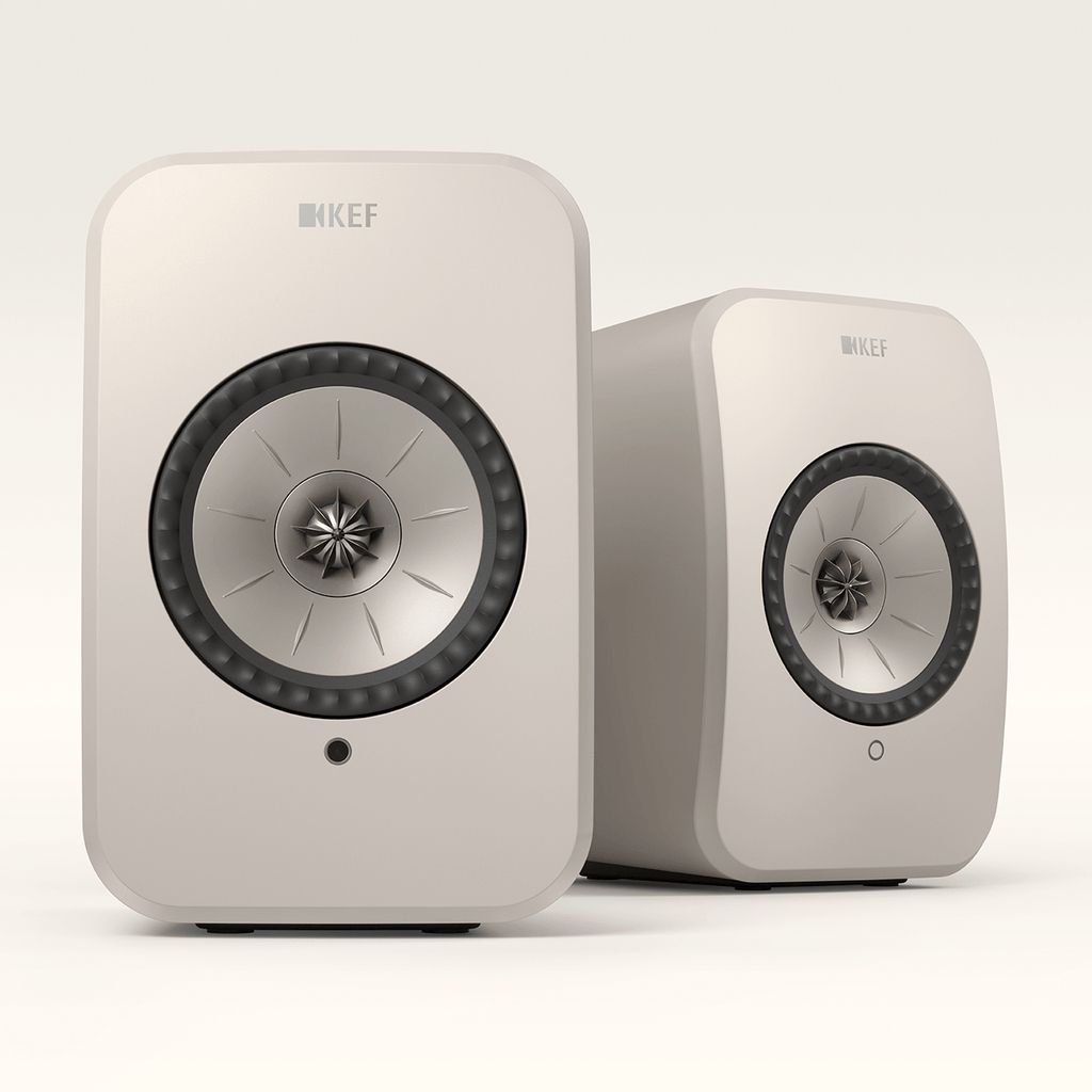 KEF LSX II LT Draadloze HiFi-luidsprekers - Stone White