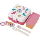 monbento Lunchbox pour enfants avec compartiments Snacky Oiseaux roses