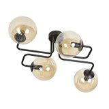 Emibig Lighting Plafondlamp Brendi Amber E14 L: 55 cm B: 50 cm H: 32 cm Dimbaar