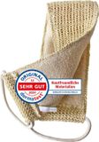 oCreon Icecat Massageband, dubbelzijdig – rugborstel – van biologisch sisal en katoen