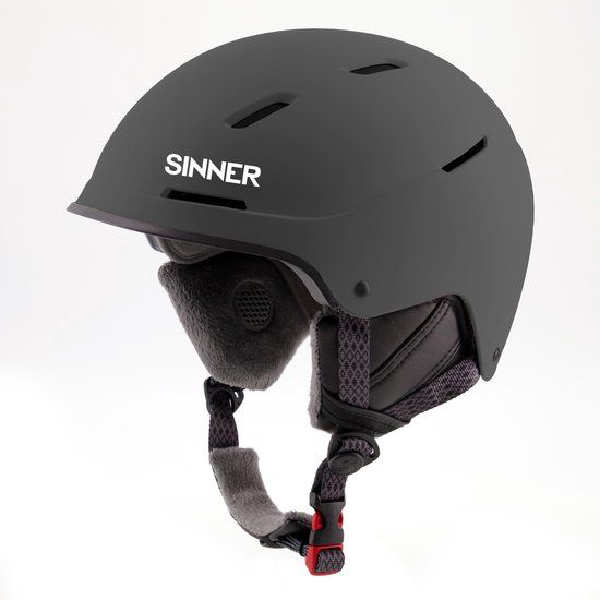 SINNER Whistler Skihelm - Mat Grijs - Unisex - Maat M (57 cm)