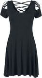 Black Premium by EMP Zwart jurkje met vetersluiting - Dames - 3XL