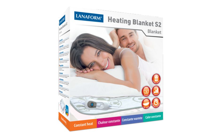 Lanaform LA180111 Elektrische Deken - Wit - Microvezel/Polyester - 3 Warmtestanden - 160x140cm