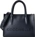 Coccinelle Leren handtas schoudertas Myrtha26 Handbag Grained Leather Midnight Blue