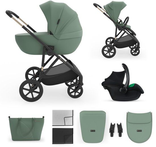 Kinderkraft PRIME 3 Kinderwagen - 3-in-1 travel system - Grijs