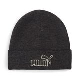 PUMA Essentials Elevated gemêleerde muts met middelhoge kroon OneSize, Black Heather