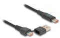 Delock 88137 USB-kabel USB 2.0 1,2 m USB A/USB C USB C 0,48 Gbit/s 140 W Zwart