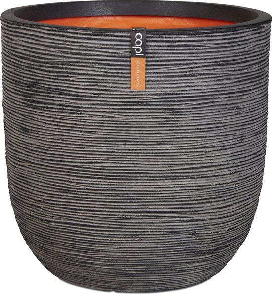 Capi Europe Capi Nature Rib Bloempot 54 x 52 cm - Antraciet