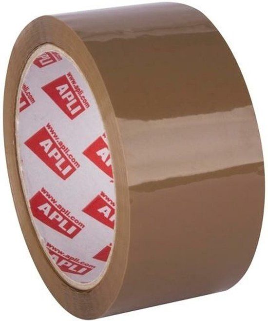 Plakband Apli Bruin 48 mm x 66 m (6 Stuks)