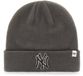 47brand New York Yankees muts MLB Raised houtskool Grijs Unisex Volwassenen