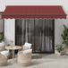 Maison Exclusive - Parasol automatique, bordeaux, 350x250 cm