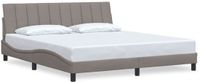 vidaXL Bedframe Hanko Stof Taupe 180x200 cm