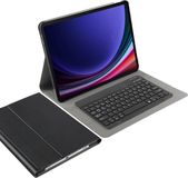 Cazy Tablet Hoes met Toetsenbord geschikt voor Samsung Galaxy Tab S10 Plus / Tab S9 FE Plus / Tab S9 Plus - QWERTZ Bluetooth Keyboard Case - Zwart