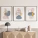 Lot de 3 affiches / posters triptyque - abstrait - 3 affiches - 40x50 cm (cadres non fournis) - bordure noire