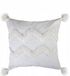 Essex Bol Boho kushoes met franjes 40x40 cm - beige canvas