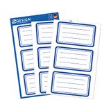 Avery 59286 rechthoekige hoeken, permanent, wit, 9 stuks, zelfklevend, etiketten