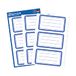 Avery 59286 rechthoekige hoeken, permanent, wit, 9 stuks, zelfklevend, etiketten