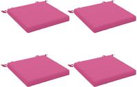 vidaXL - 4-delig - Zitkussen - SOEST - 4 - st - 100% - Polyester - Roze