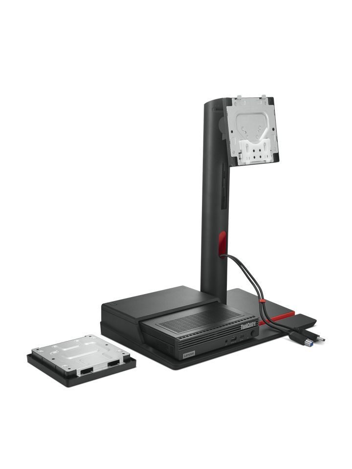 Lenovo ThinkCentre TIO Flex Desk Mount - Supports up to 27" Displays - Black