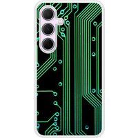 Samsung Galaxy A55 Texture circuit geek verstevigd hoesje met sublimatie bedrukking