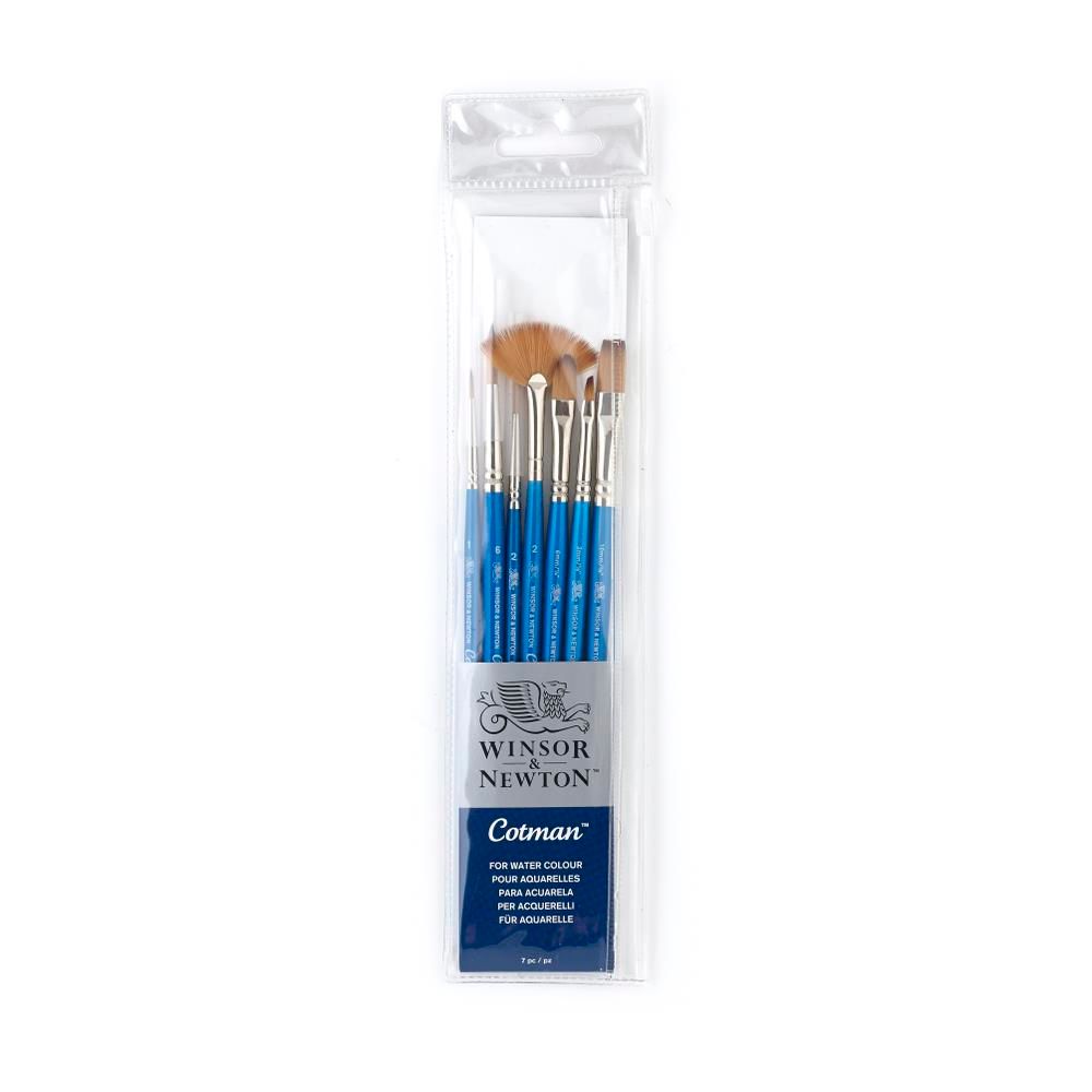Winsor & Newton Cotman - 7 stuks - Blauw - Artiestenpenselen